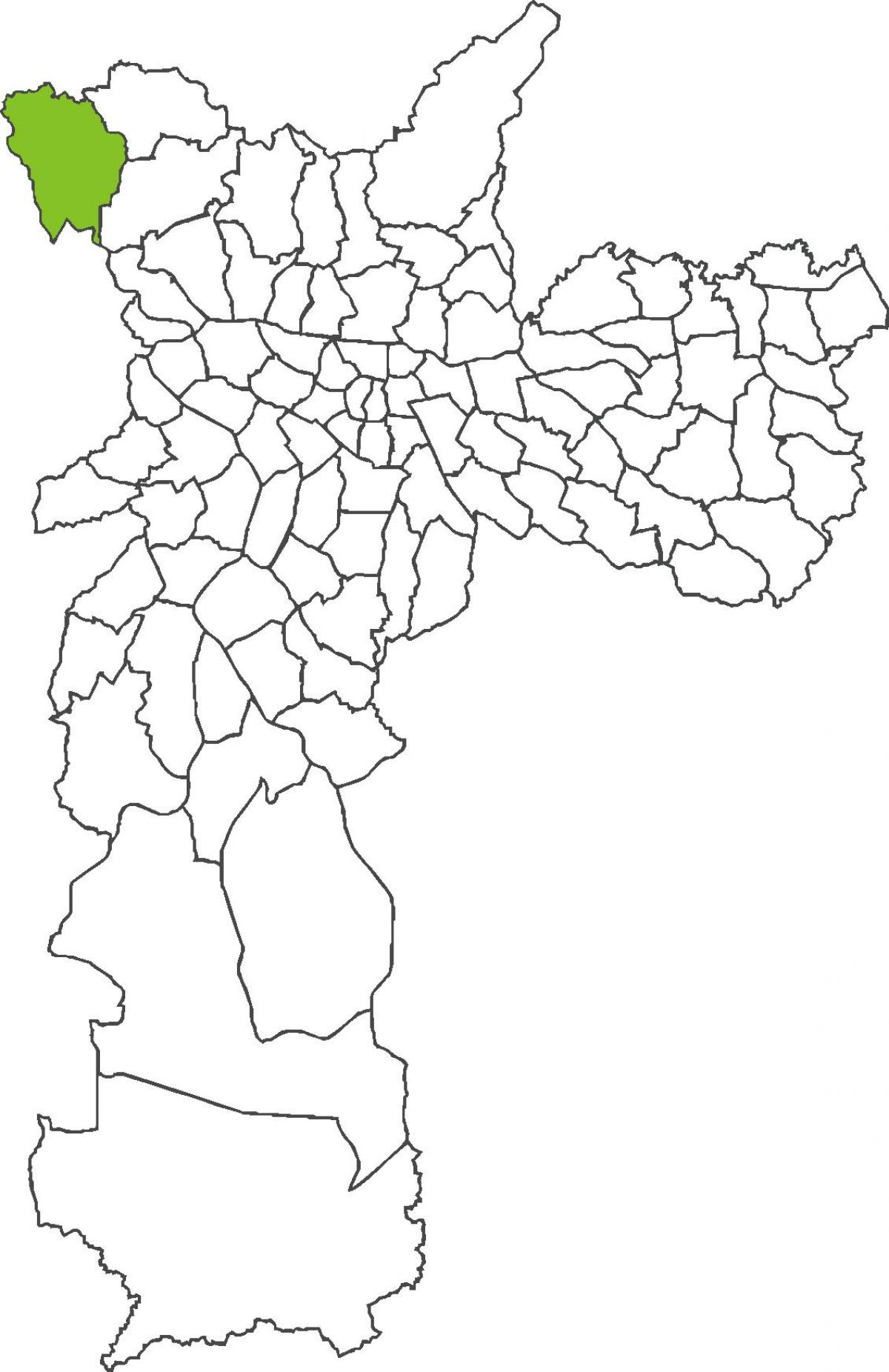 Mapa ng distrito Anhangüera