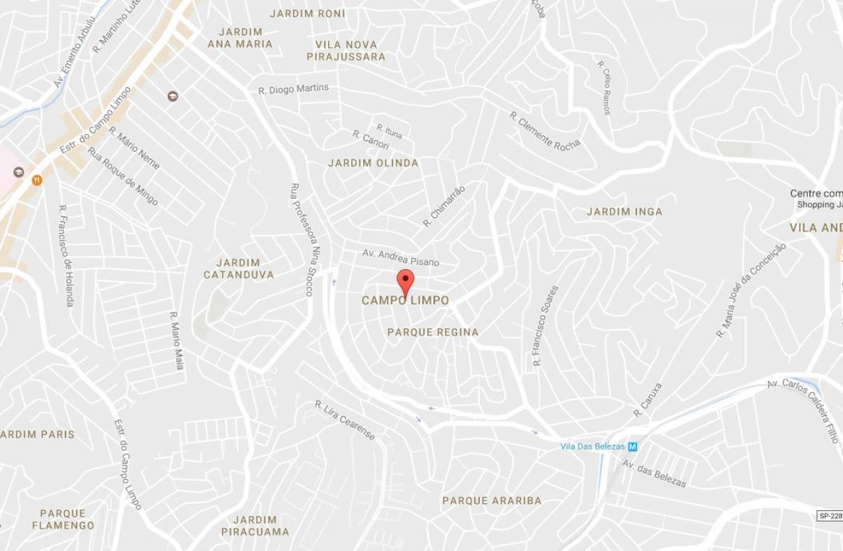 Mapa ng Campo Limpo São Paulo