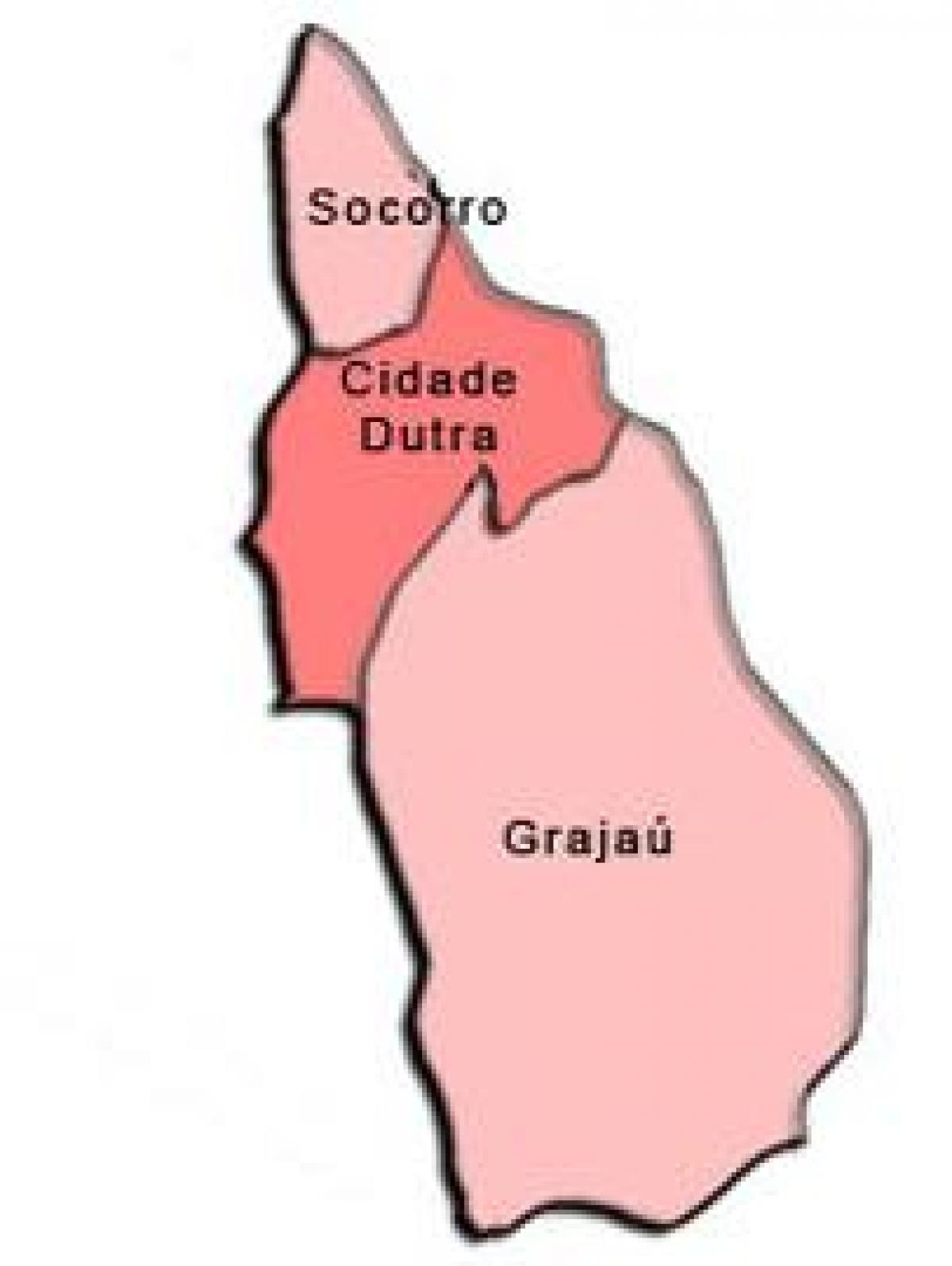 Mapa ng Capela gawin Socorro sub-prefecture