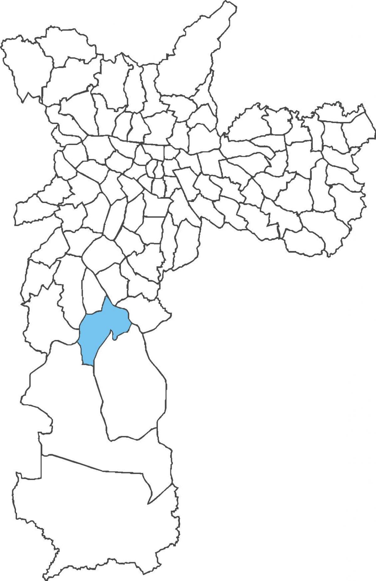 Mapa ng Cidade Dutra distrito