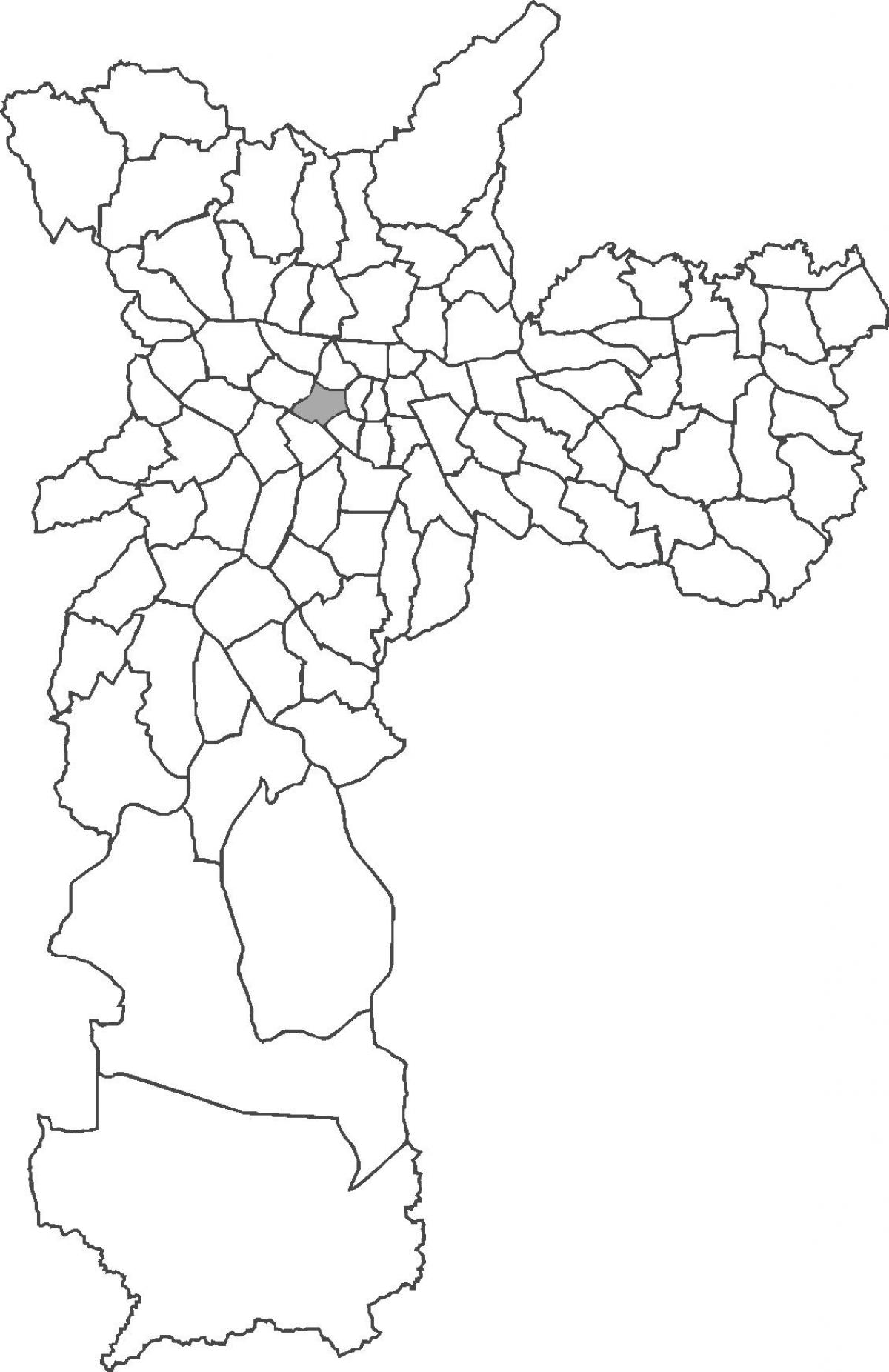 Mapa ng distrito Consolação