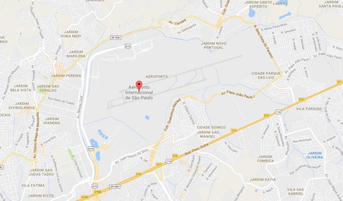Mapa ng Guarulhos airport