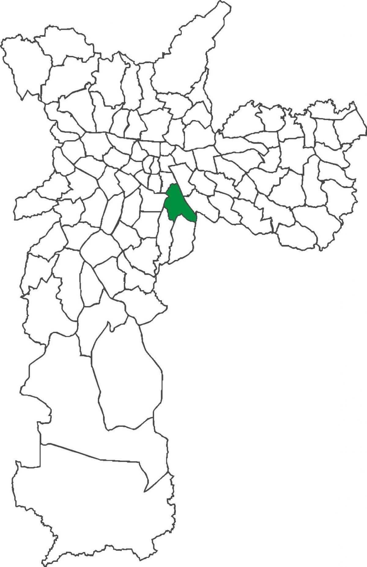 Mapa ng distrito Ipiranga