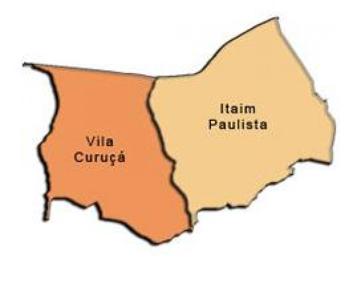 Mapa ng Itaim Paulista - Vila Curuçá sub-prefecture