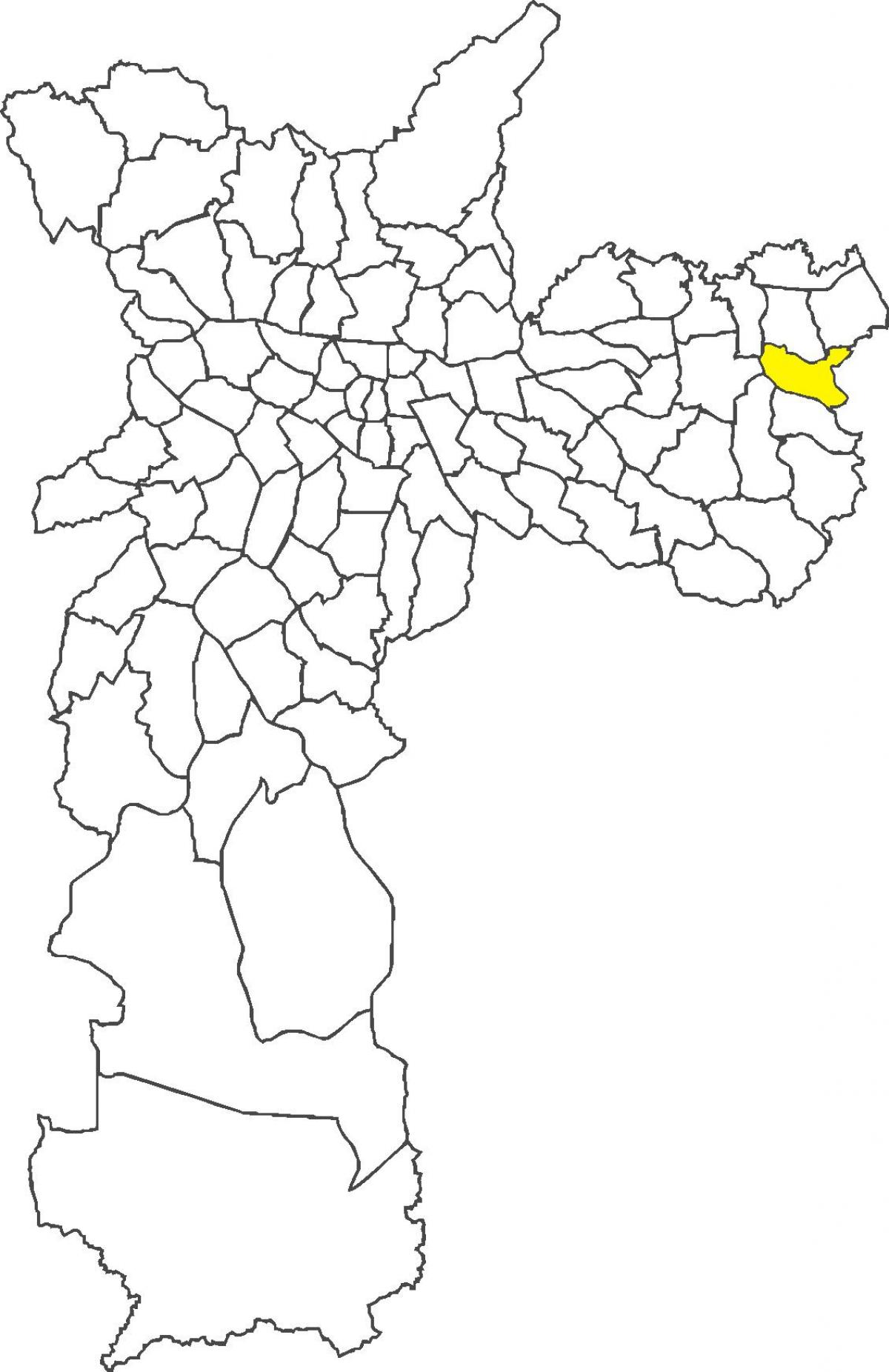 Mapa ng distrito Lajeado