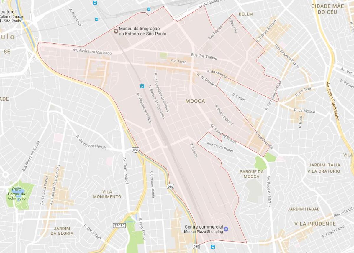 Mapa ng Mooca São Paulo