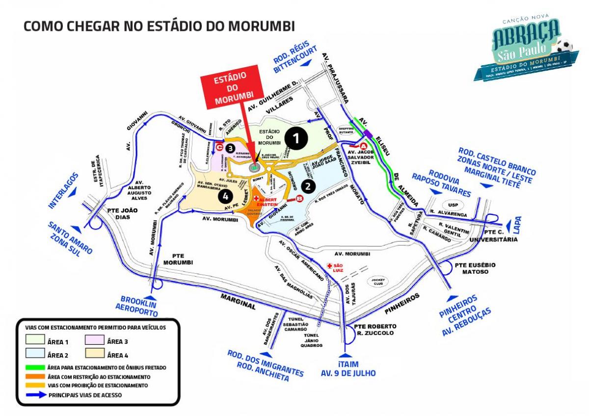Mapa ng Morumbi stadium