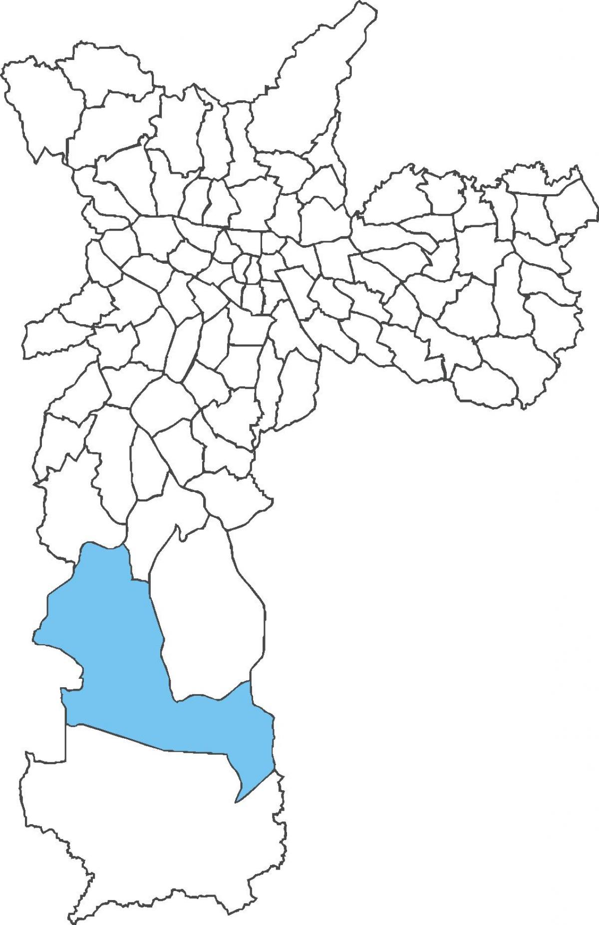 Mapa ng distrito Parelheiros