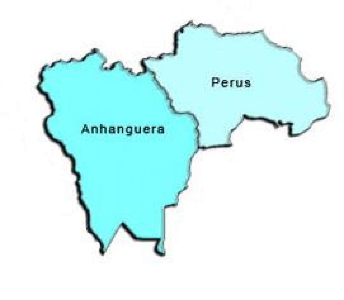 Mapa ng Perus sub-prefecture