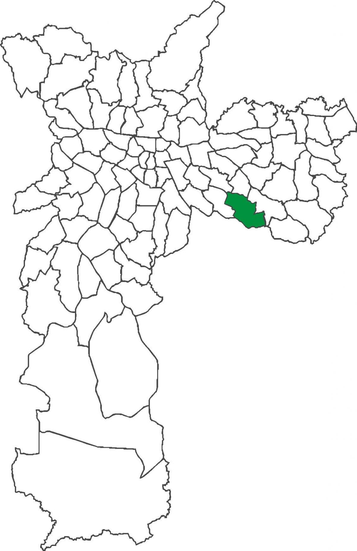 Mapa ng distrito Sapopemba