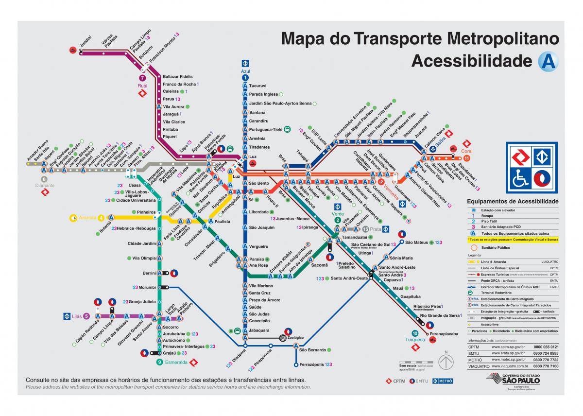 Mapa ng mga sasakyan sa Sao Paulo - hindi pinagana ang Access