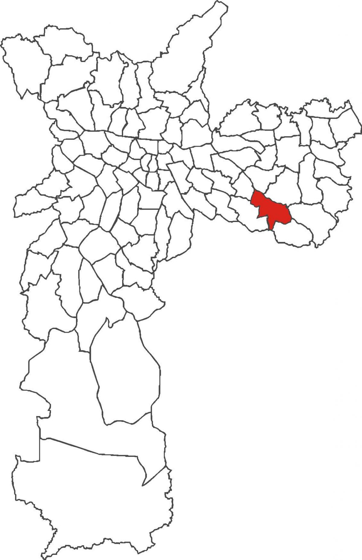Mapa ng São Mateus distrito