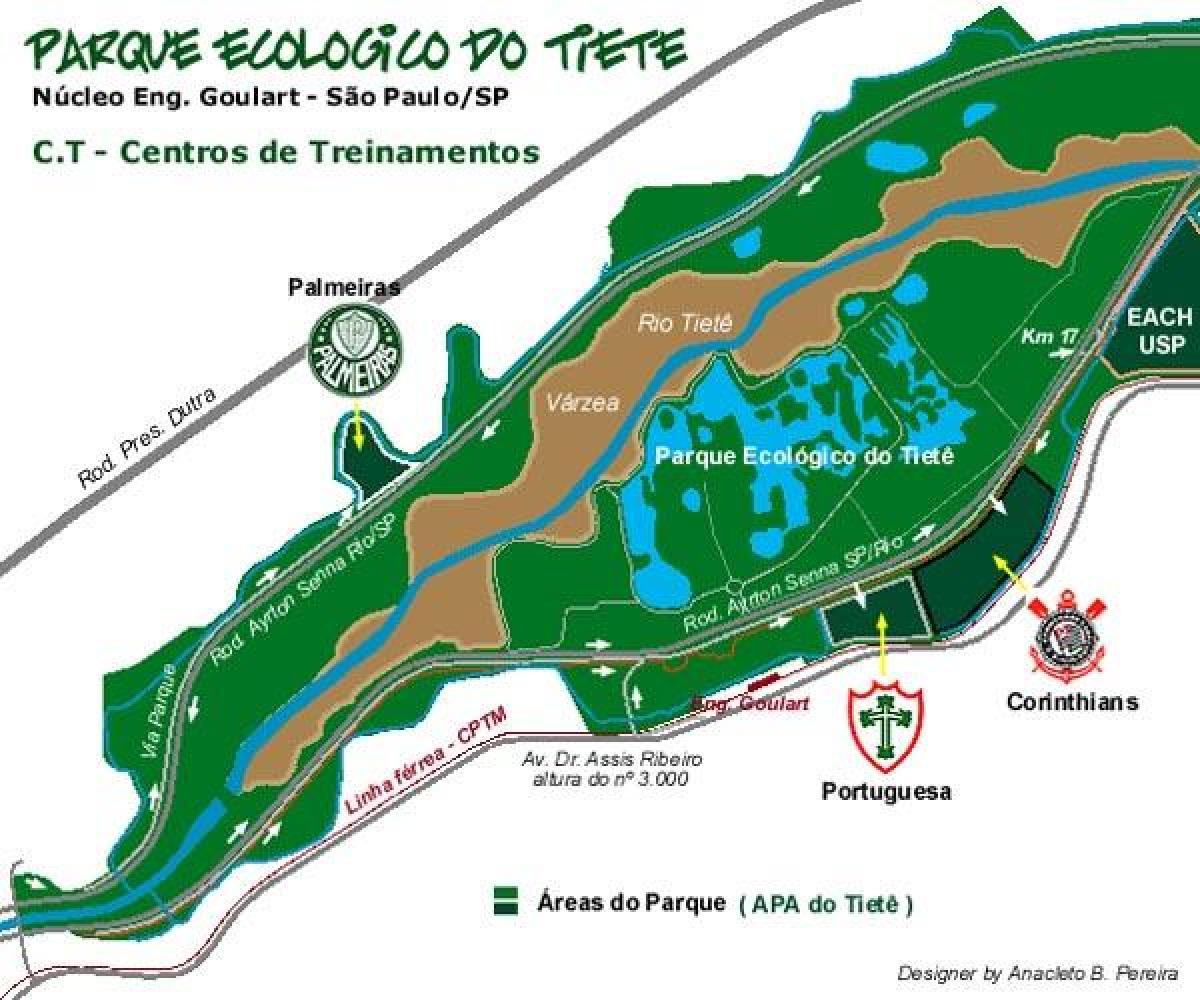 Mapa ng Tiete Ecological Park