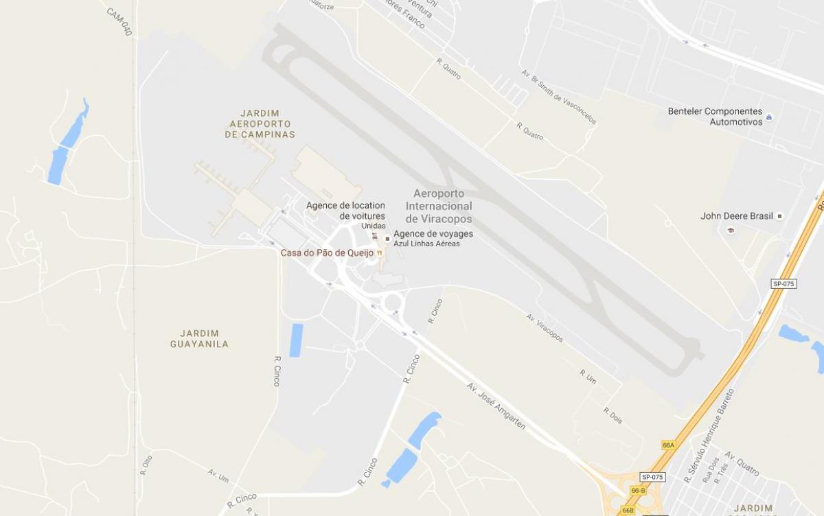 Mapa ng VCP - Campinas airport