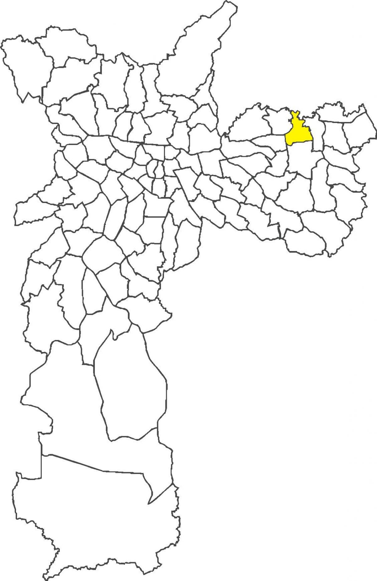 Mapa ng Vila Jacuí distrito