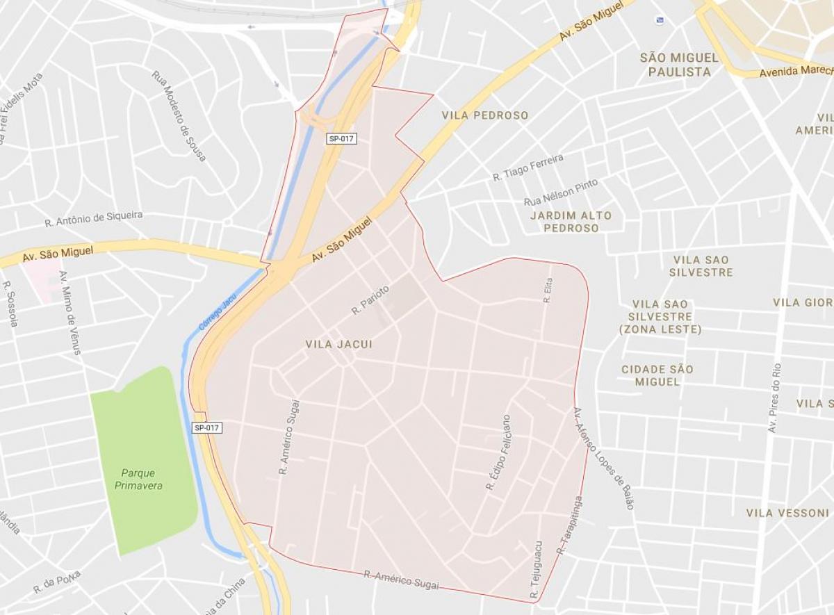 Mapa ng Vila Jacuí São Paulo