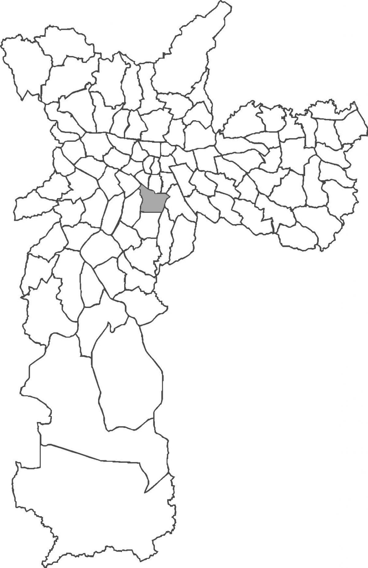 Mapa ng Vila Mariana distrito