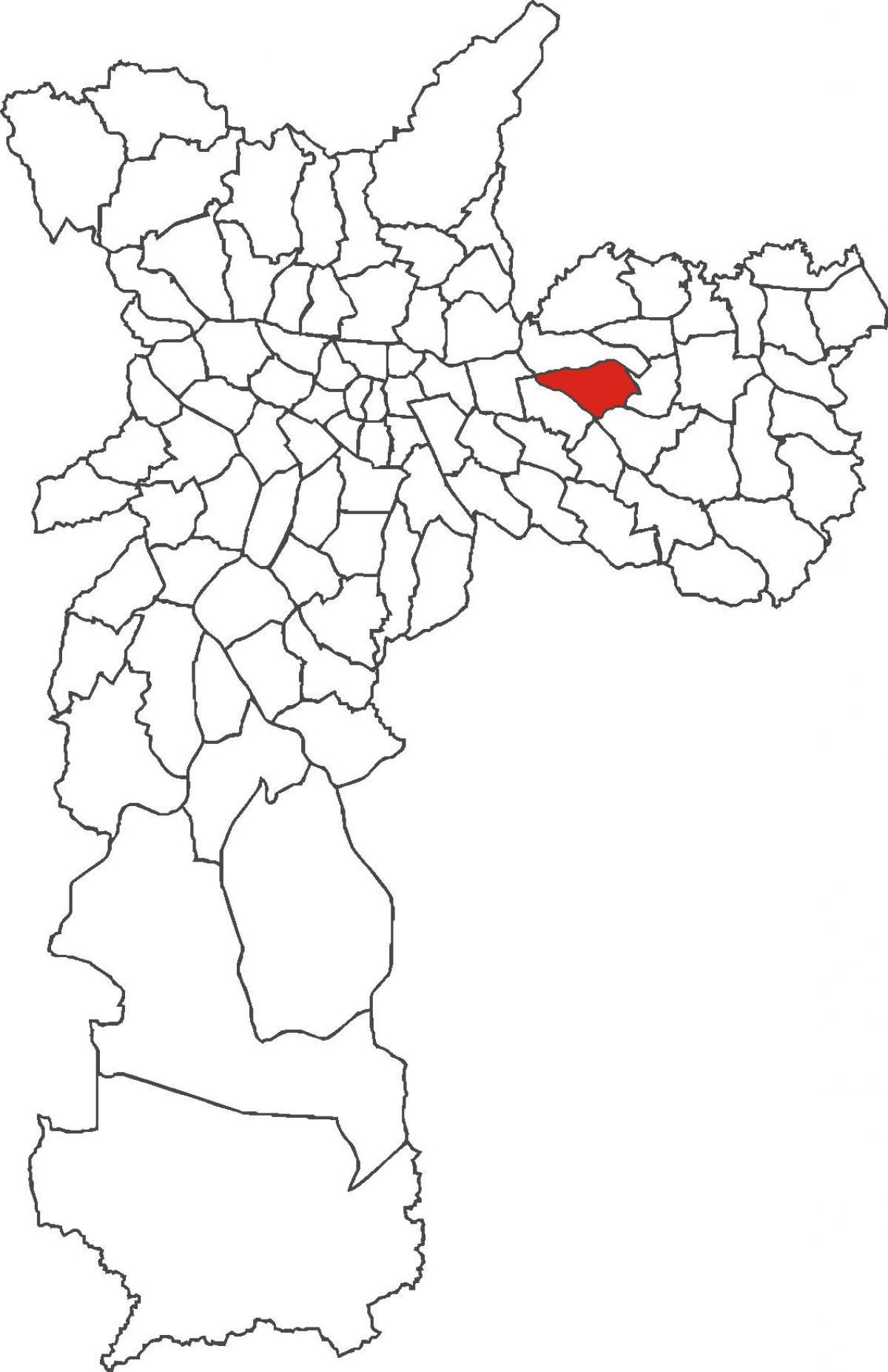 Mapa ng Vila Matilde distrito