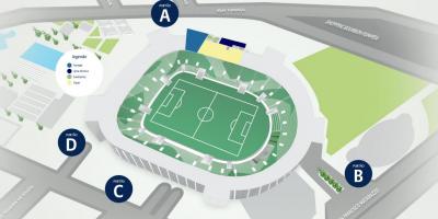 Mapa ng Allianz Parque - Antas 2