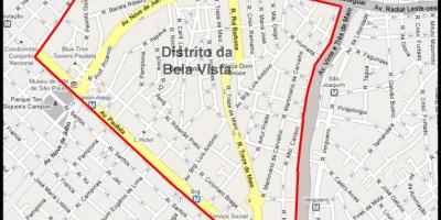 Mapa ng Béla Vista São Paulo