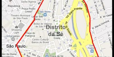 Mapa ng Se São Paulo