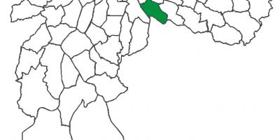 Mapa ng Vila Prudente distrito