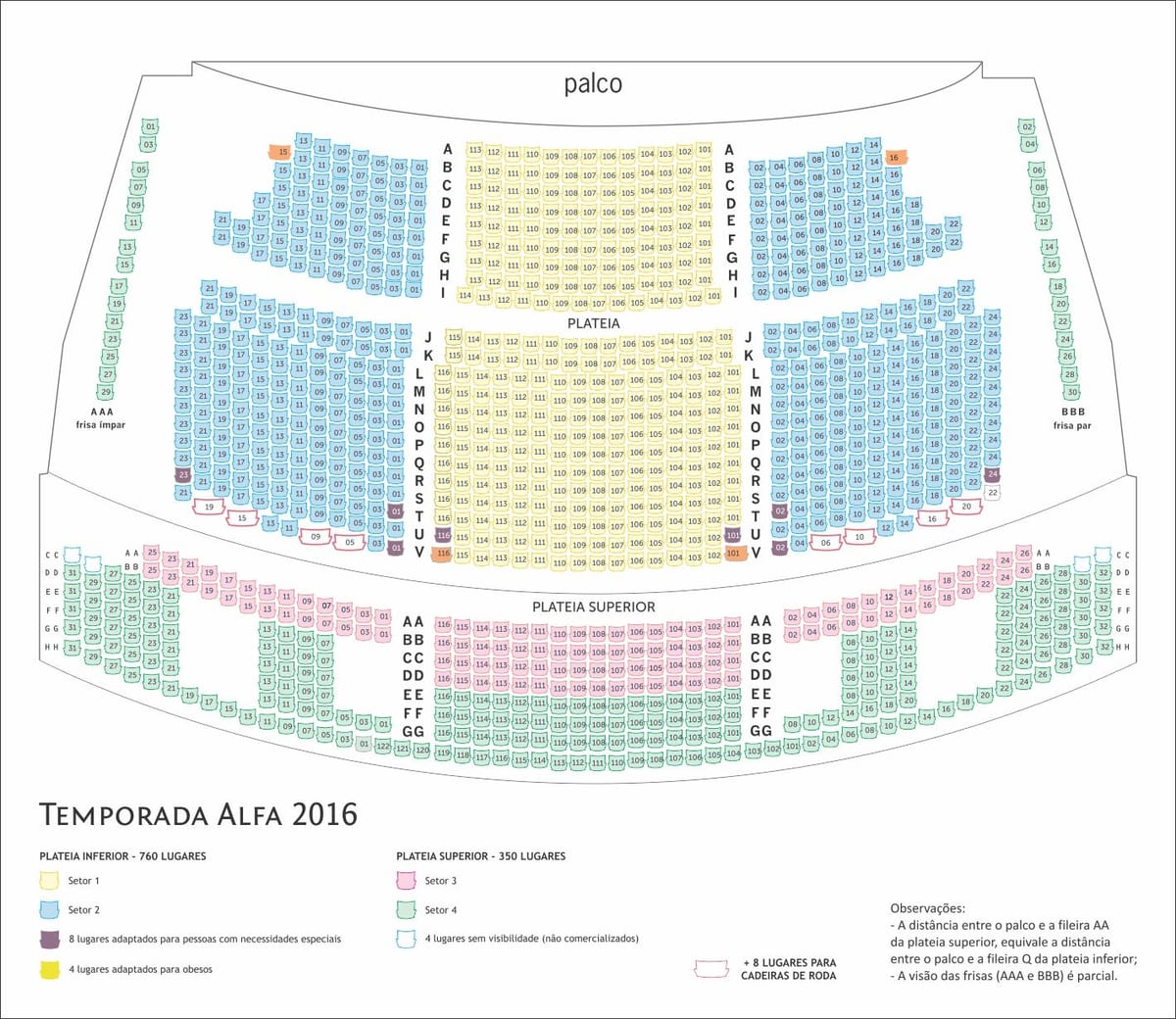 Mapa ng Alfa São Paulo teatro