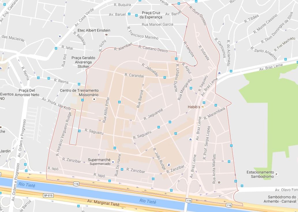 Mapa ng Casa Verde São Paulo