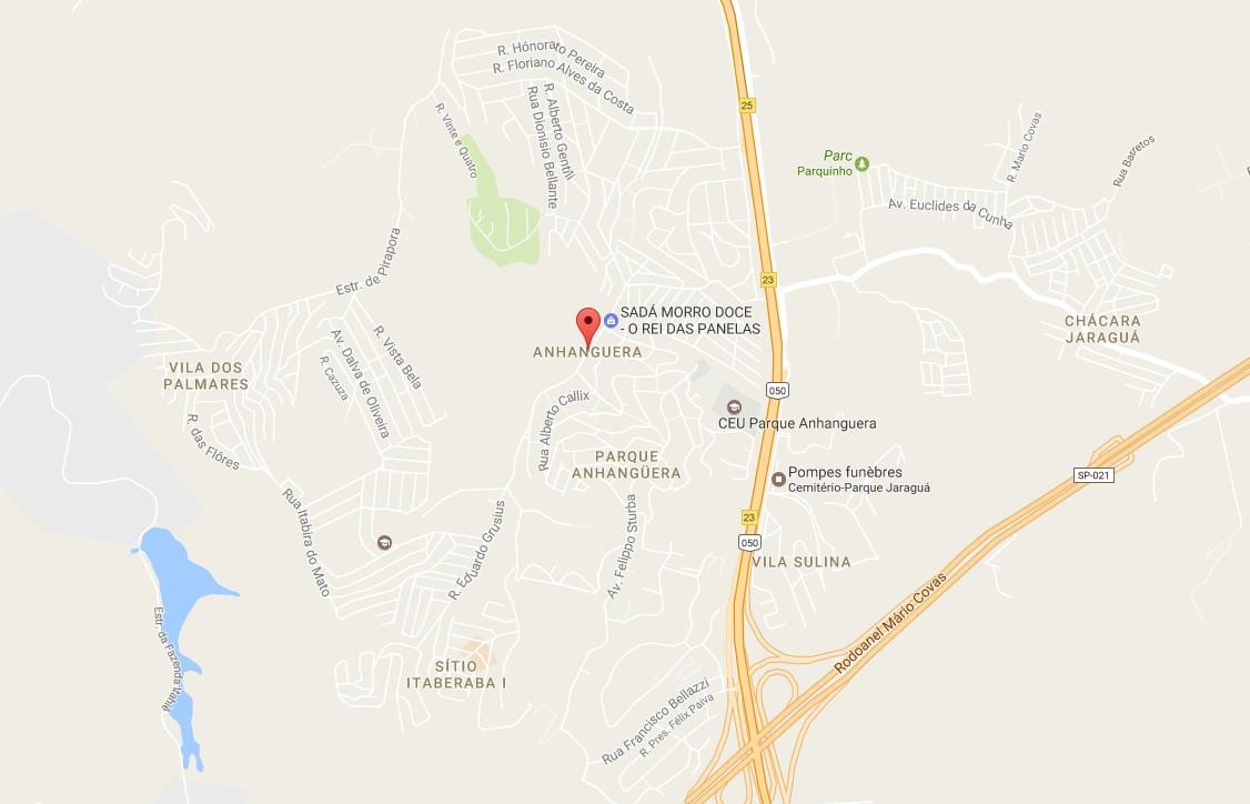 Mapa ng Anhangüera São Paulo