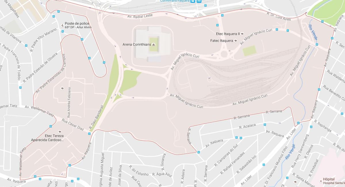 Mapa ng Artur Alvim São Paulo