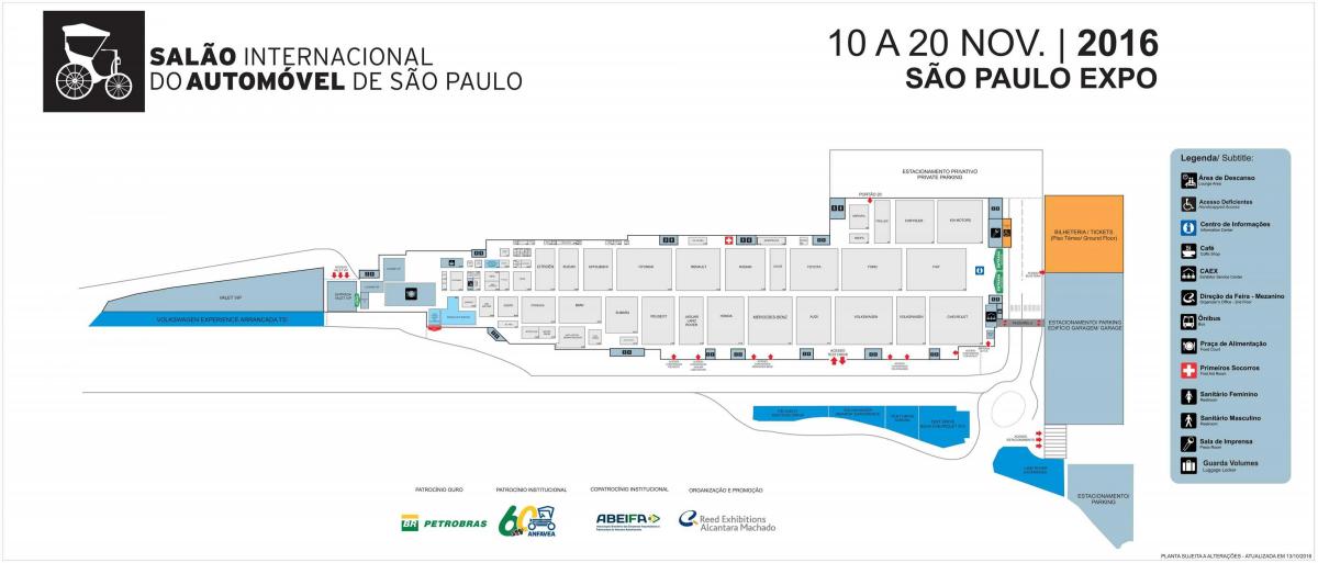 Mapa ng auto ipakita sa São Paulo
