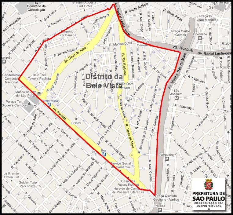 Mapa ng Béla Vista São Paulo