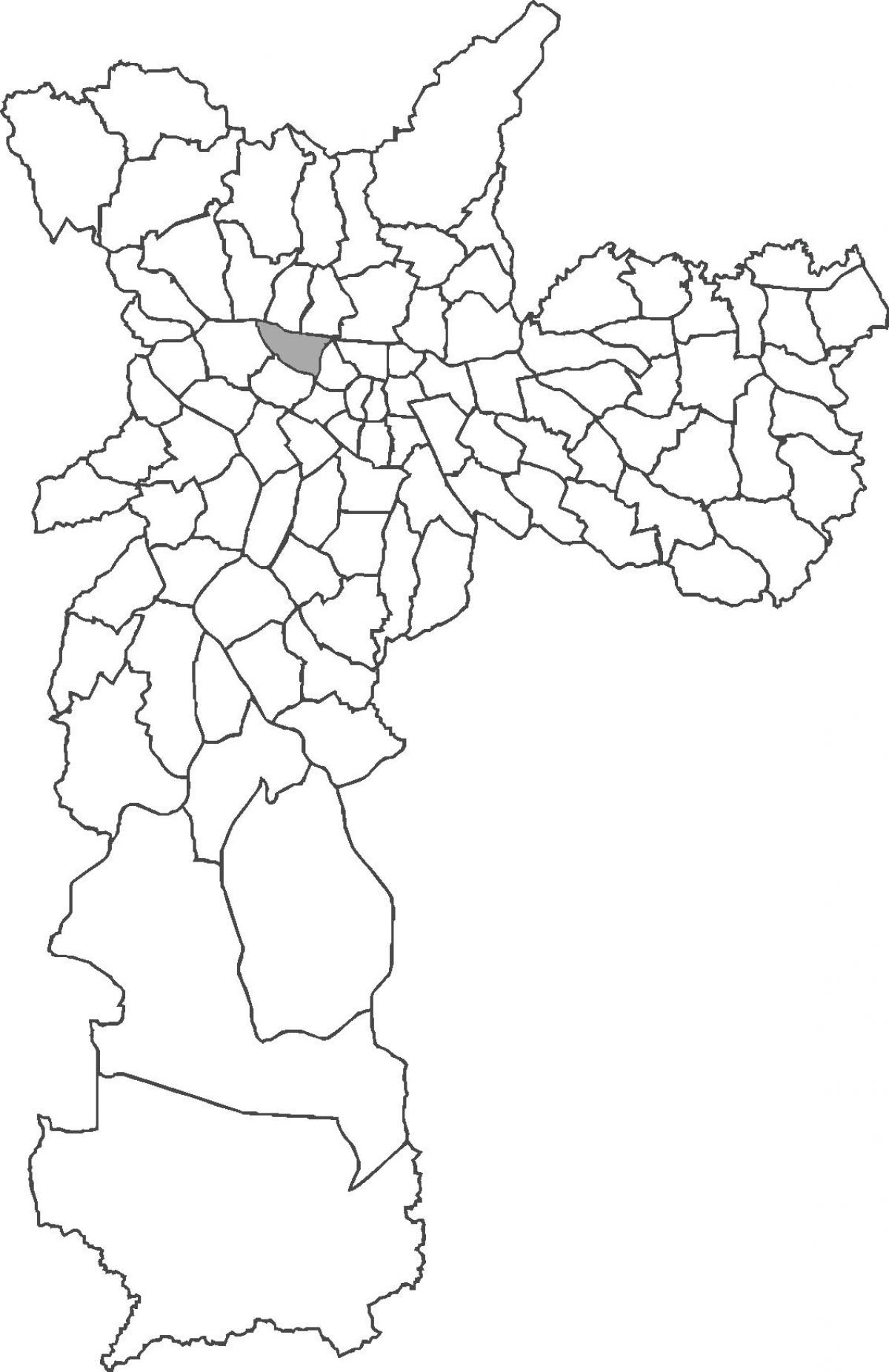 Mapa ng Barra Funda distrito