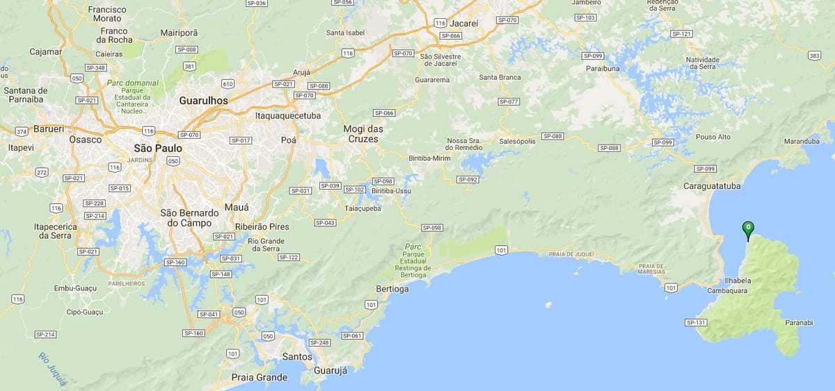 Mapa ng beach Armação