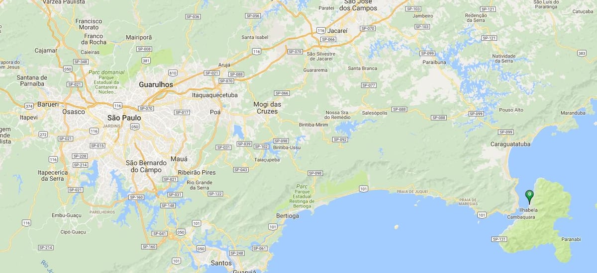 Mapa ng beach Engenho Dágua