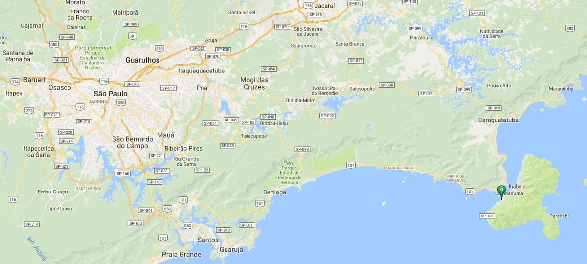 Mapa ng beach Julião