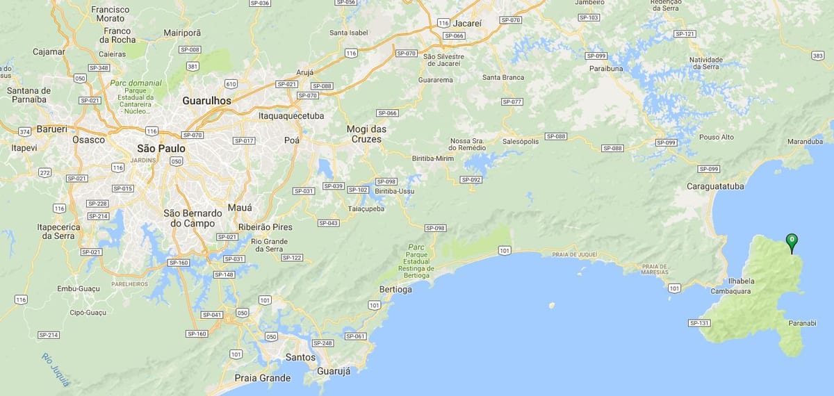 Mapa ng beach Poço