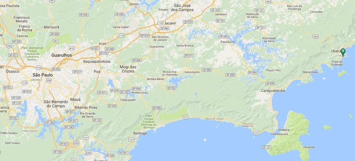 Mapa ng beach Tenório