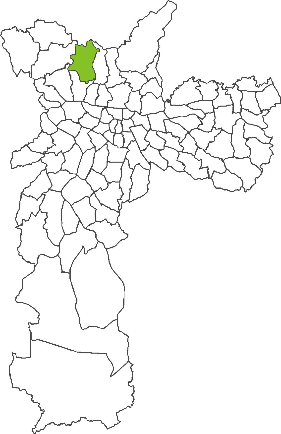 Mapa ng distrito Brasilândia