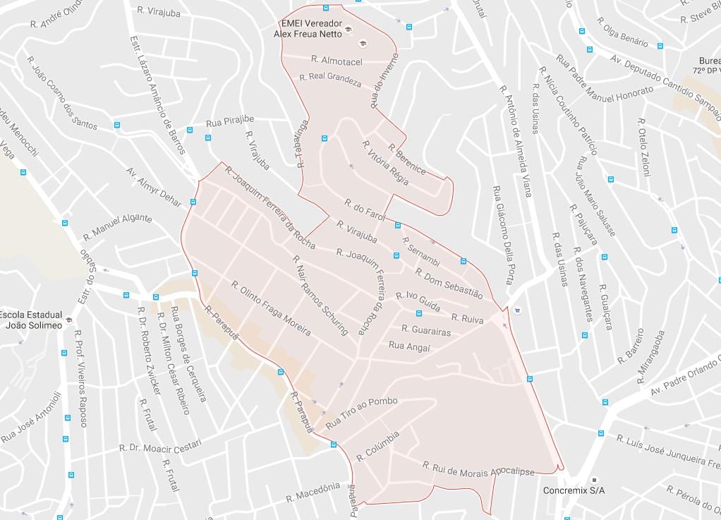 Mapa ng Brasilândia São Paulo