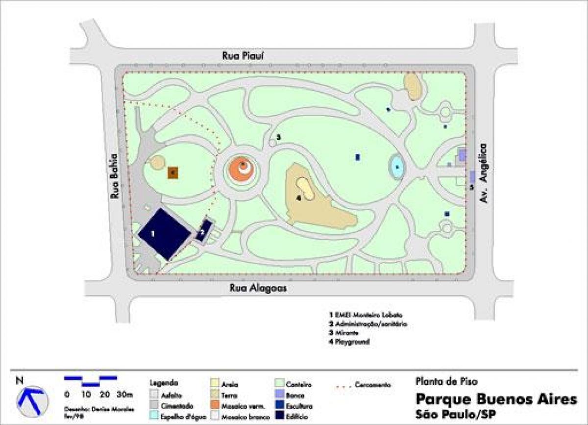 Mapa ng Buenos Aires São Paulo park