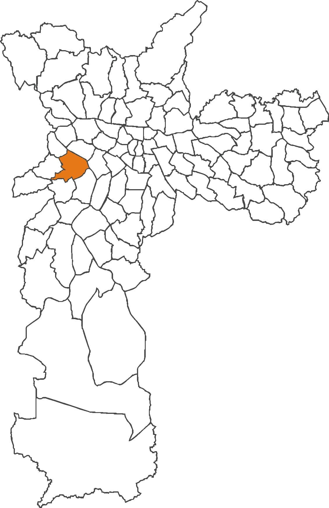 Mapa ng distrito Butantã