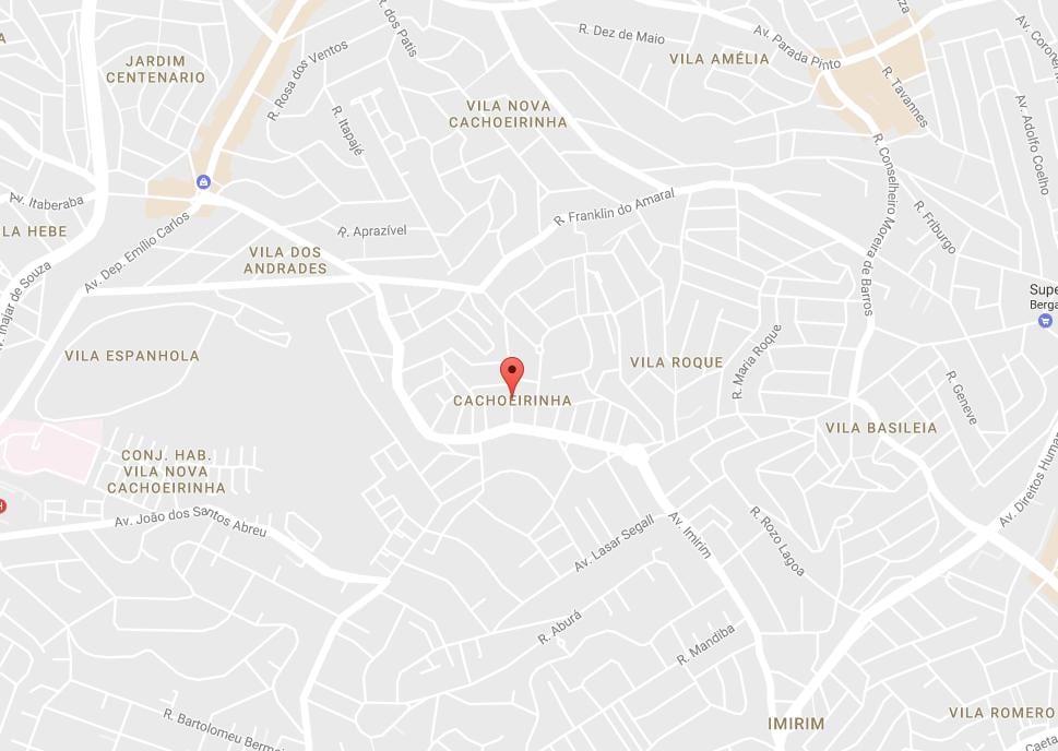 Mapa ng Cachoeirinha São Paulo