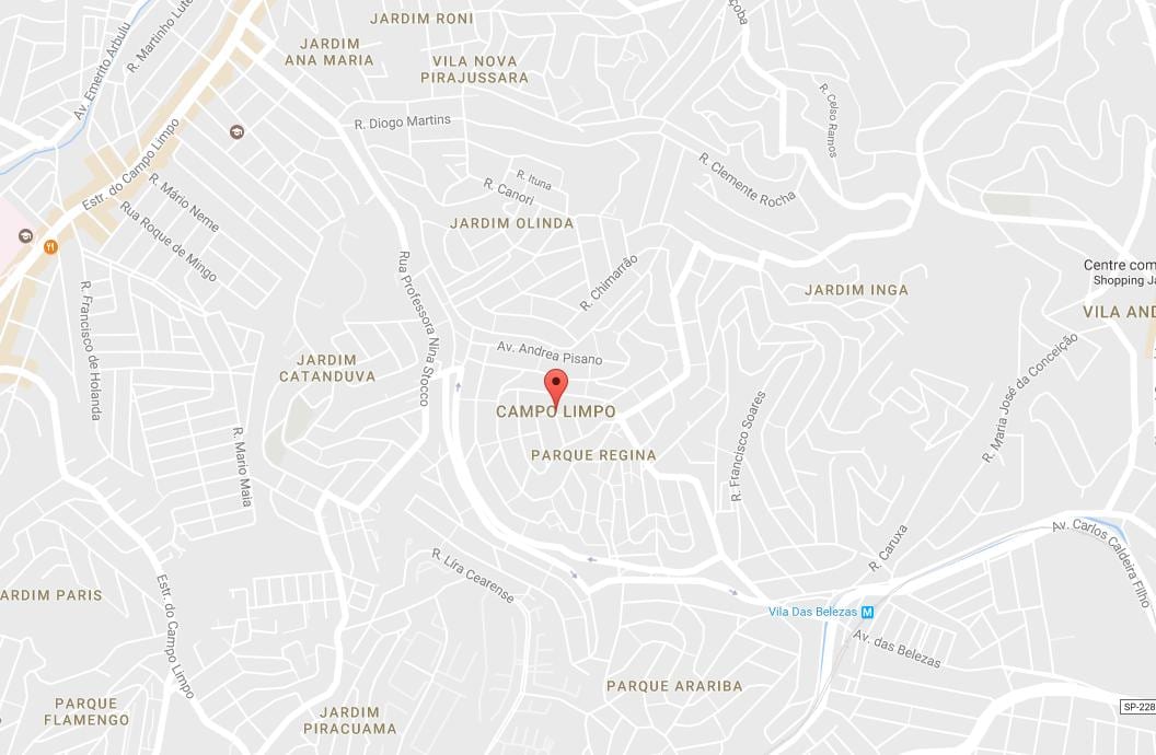 Mapa ng Campo Limpo São Paulo