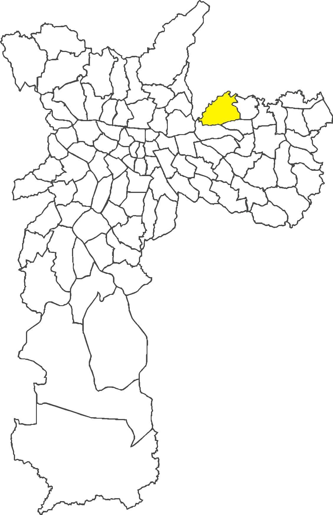 Mapa ng distrito Cangaíba