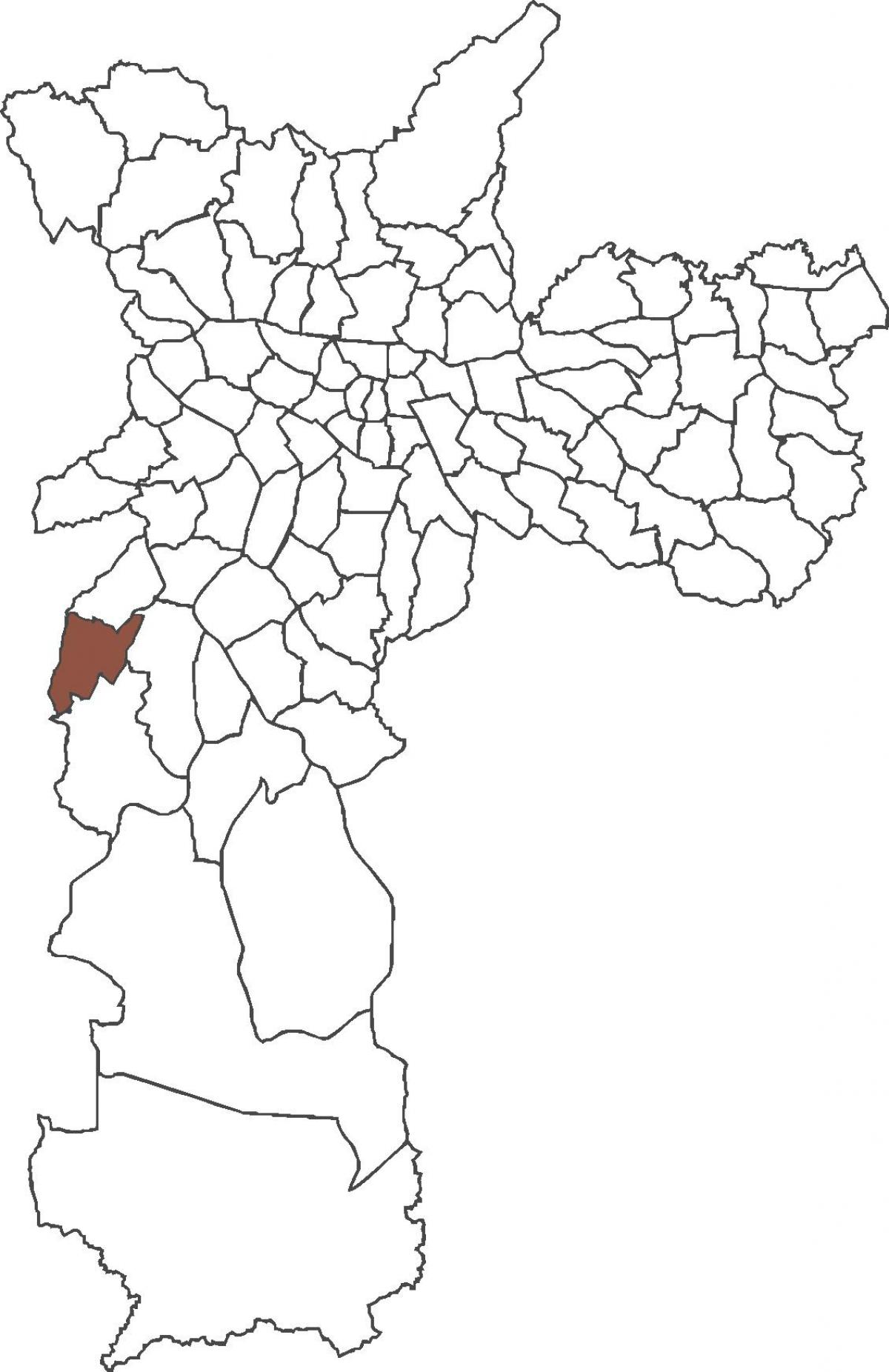 Mapa ng Capão Redondo distrito