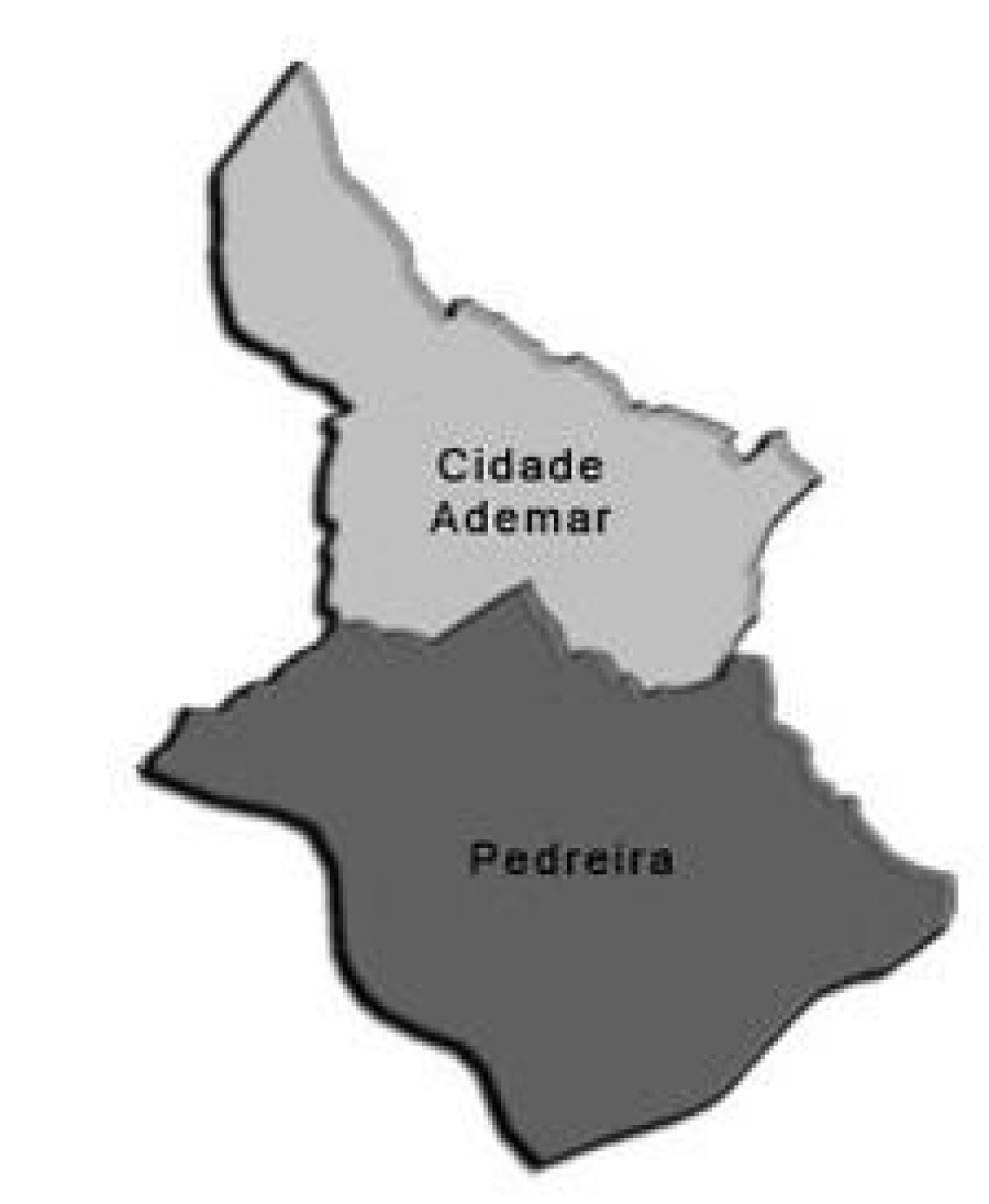 Mapa ng Cidade Ademar sub-prefecture