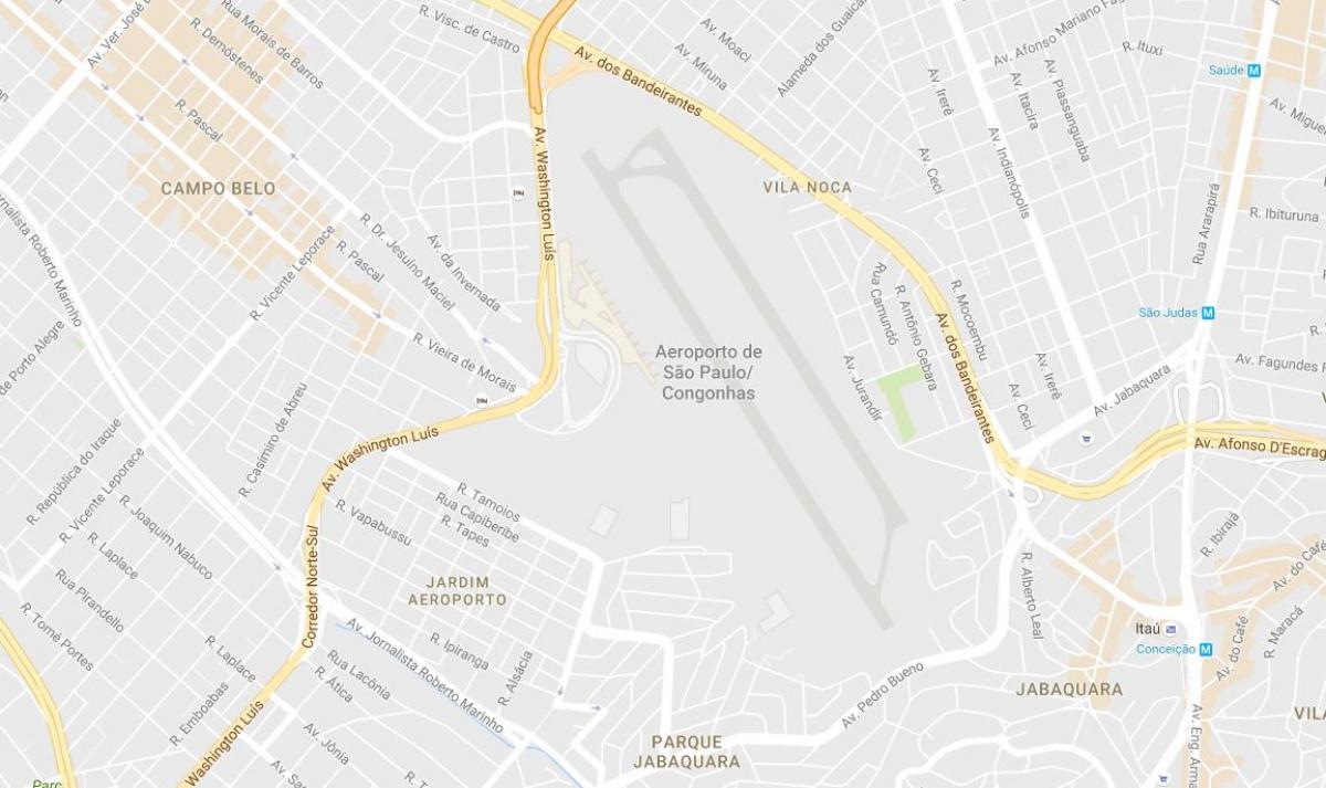 Mapa ng Congonhas airport