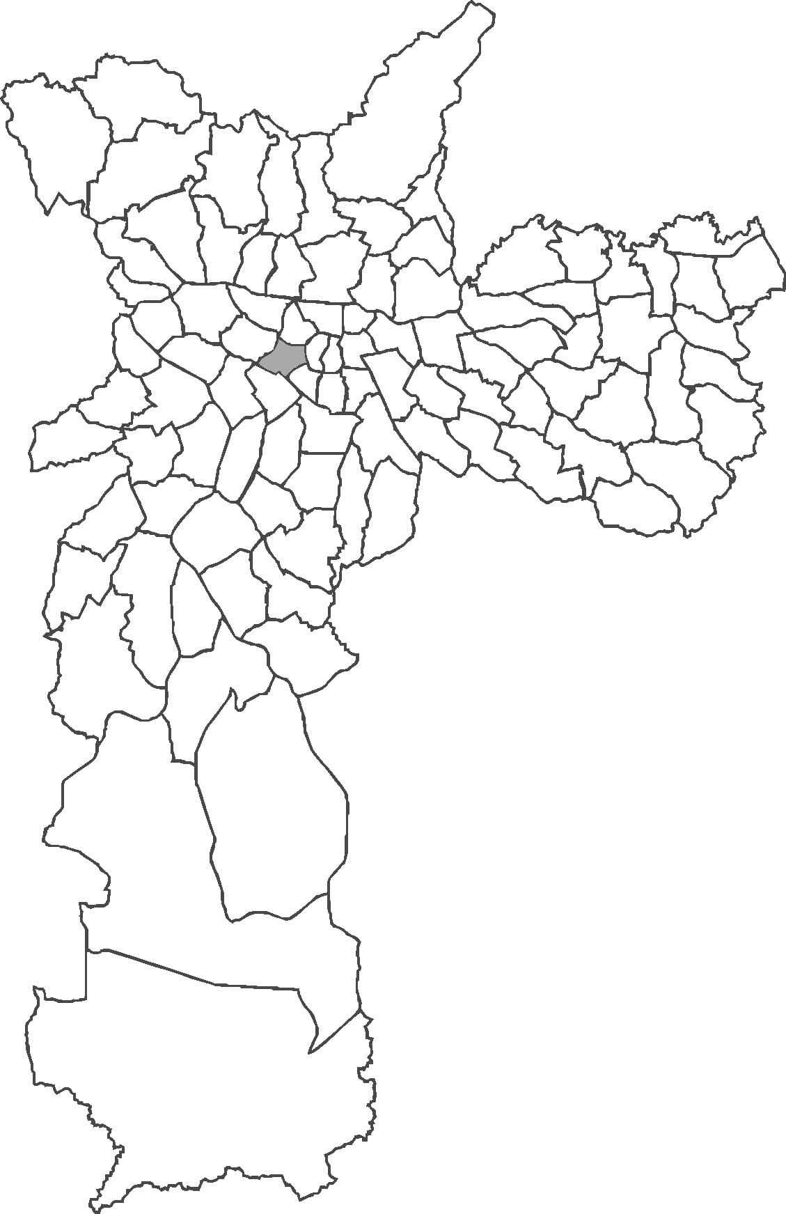 Mapa ng distrito Consolação