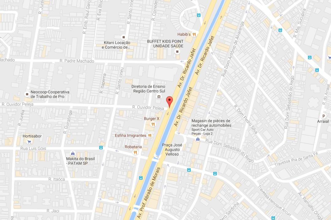 Mapa ng Cursino São Paulo